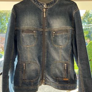 Buffalo by David bitton Jean jacket Moto style